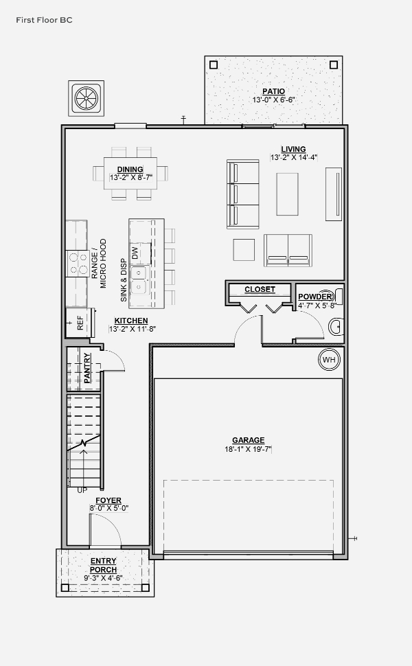 Floor plan 1826R First Floor BC
