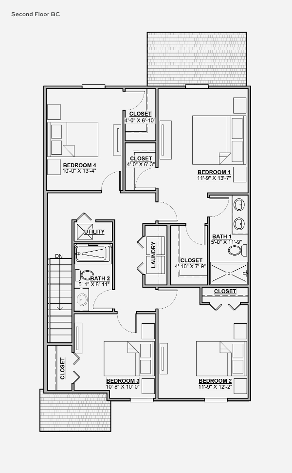 Floorplan 1826R Second Floor